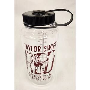 Taylor Swift Red Taylor's Version Nalgene Water Bottle 32oz Clear Official Merch